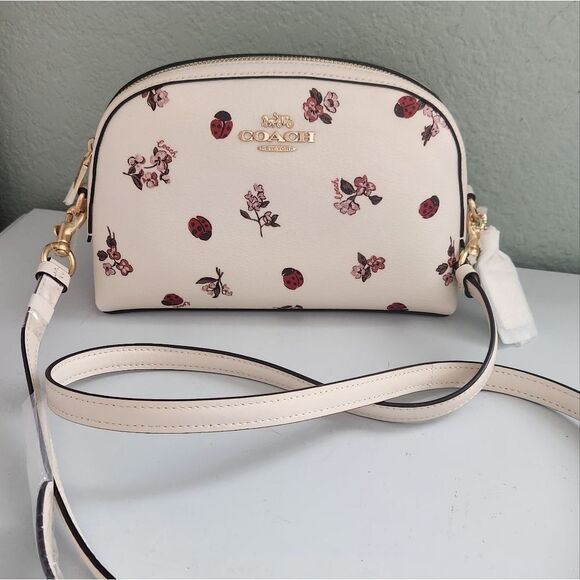 NWOT Coach Floral Lady Bug Print Crossbody - Picture 1 of 8